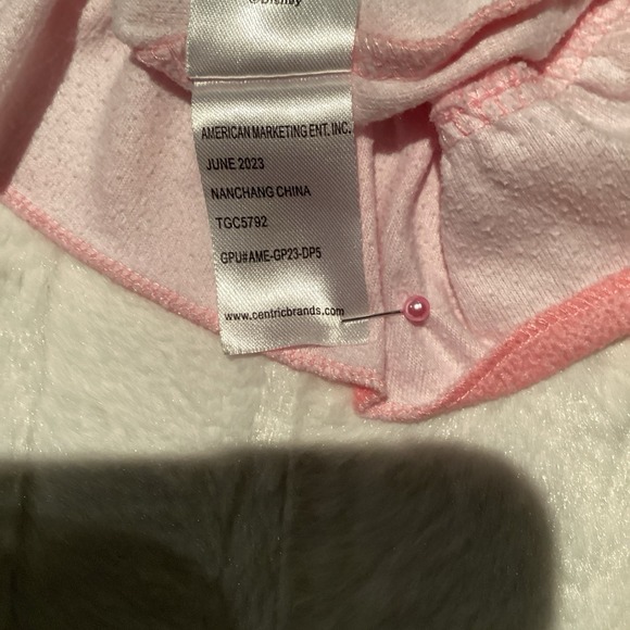 Disney Princess Nightgown Pajama Gown Sleep Shirt Girls 3T Pink - Picture 6 of 6